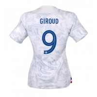 Echipament fotbal Franţa Olivier Giroud #9 Tricou Deplasare Mondial 2022 pentru femei maneca scurta